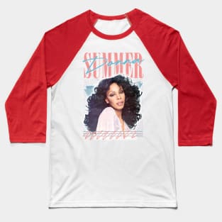 Donna Summer / Retro Style Fan Art Design Baseball T-Shirt